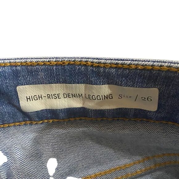 Pilcro and the Letterpress High-Rise Denim Leggings size 26 - Picture 7 of 12